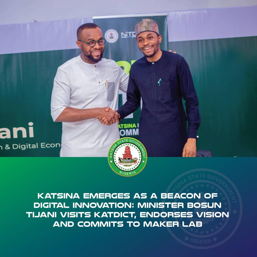 MINISTAN SADARWA YA YARDA KATDICT A CANJIN DIGITAL A AREWACIN NIGERIA.