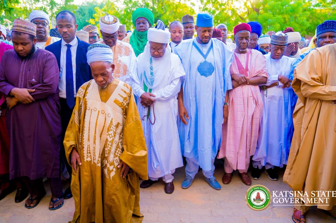 Gwamna Radda Ya Halarci Sallar Jana’izar Marigayi Khadijah Diyar Sarki Abdulmumin Kabir Usman