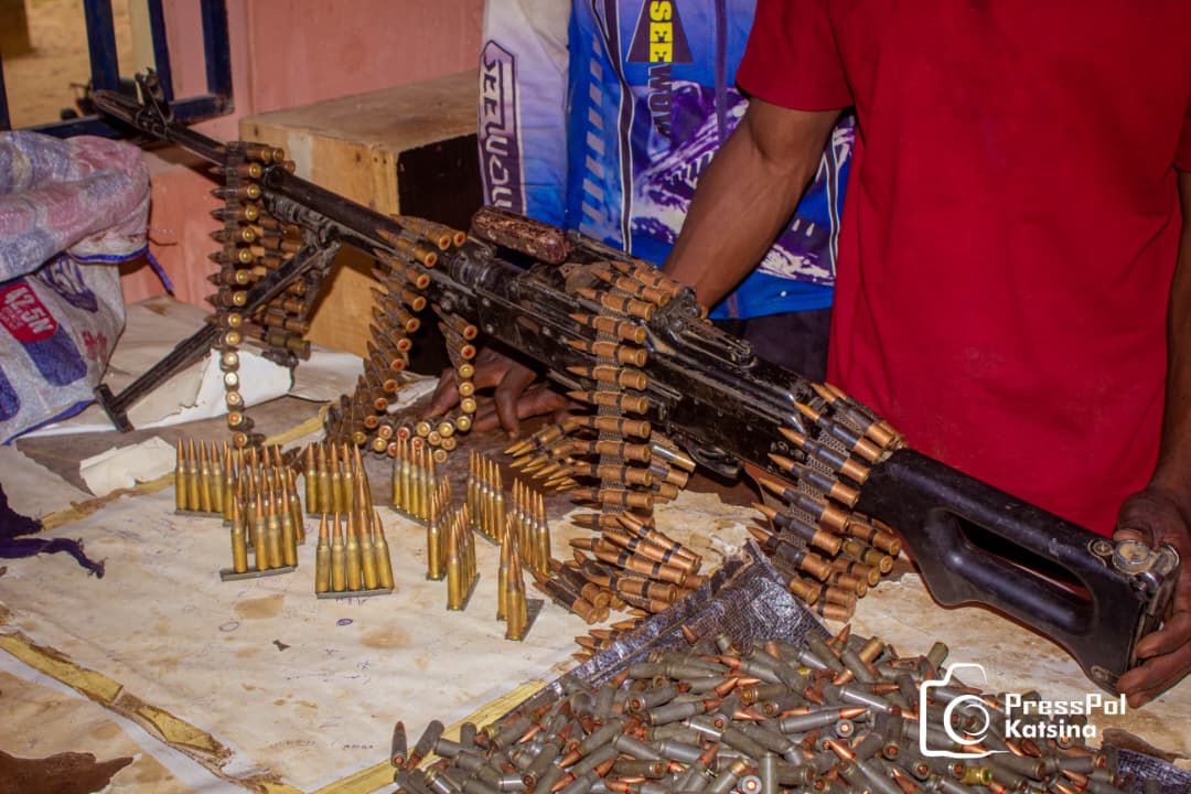 ‘Yan sanda sun kama mota makare da GPMG, sama da alburusai 1,295 a Katsina.