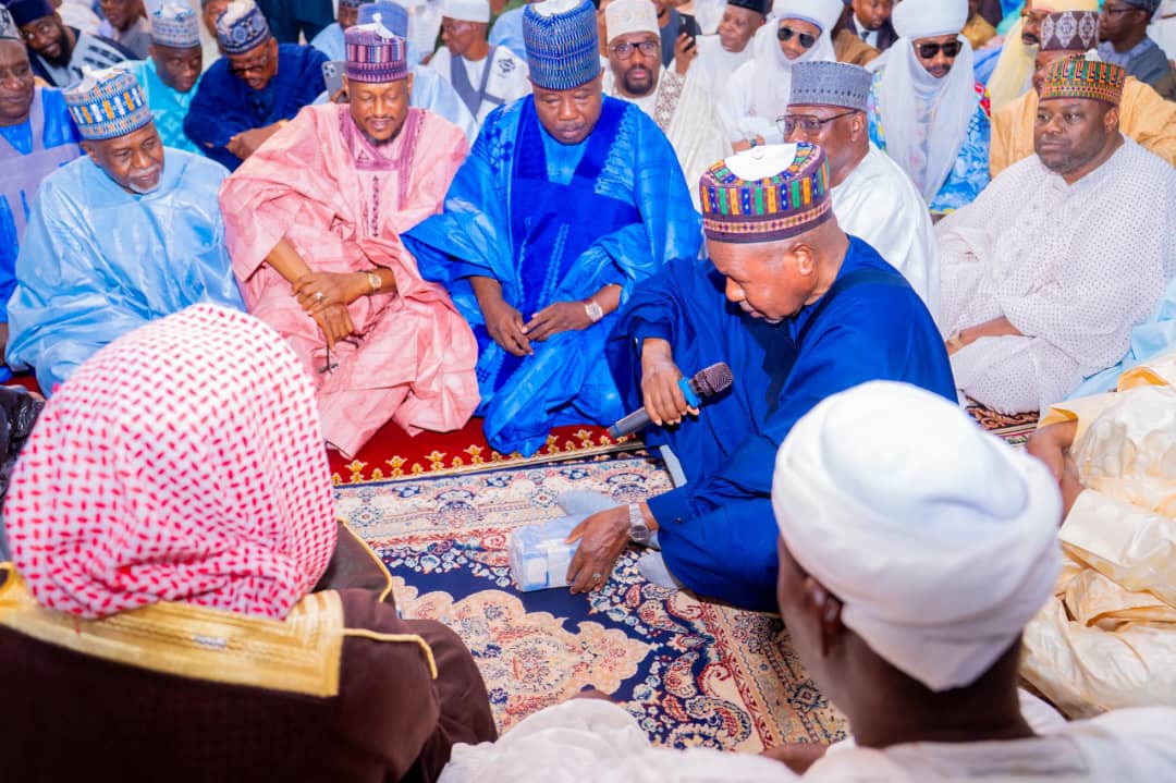 LABARAN HOTO: Gwamna Radda Ya Halarci Daurin Auren Fatiha Dr. Khadija Diyar Alhaji Mukhtar Abdulkadir Dutsin-Ma da Abdulrasheed Dan Tsohon Sufeto Janar Mohammed Dikko Abubakar.