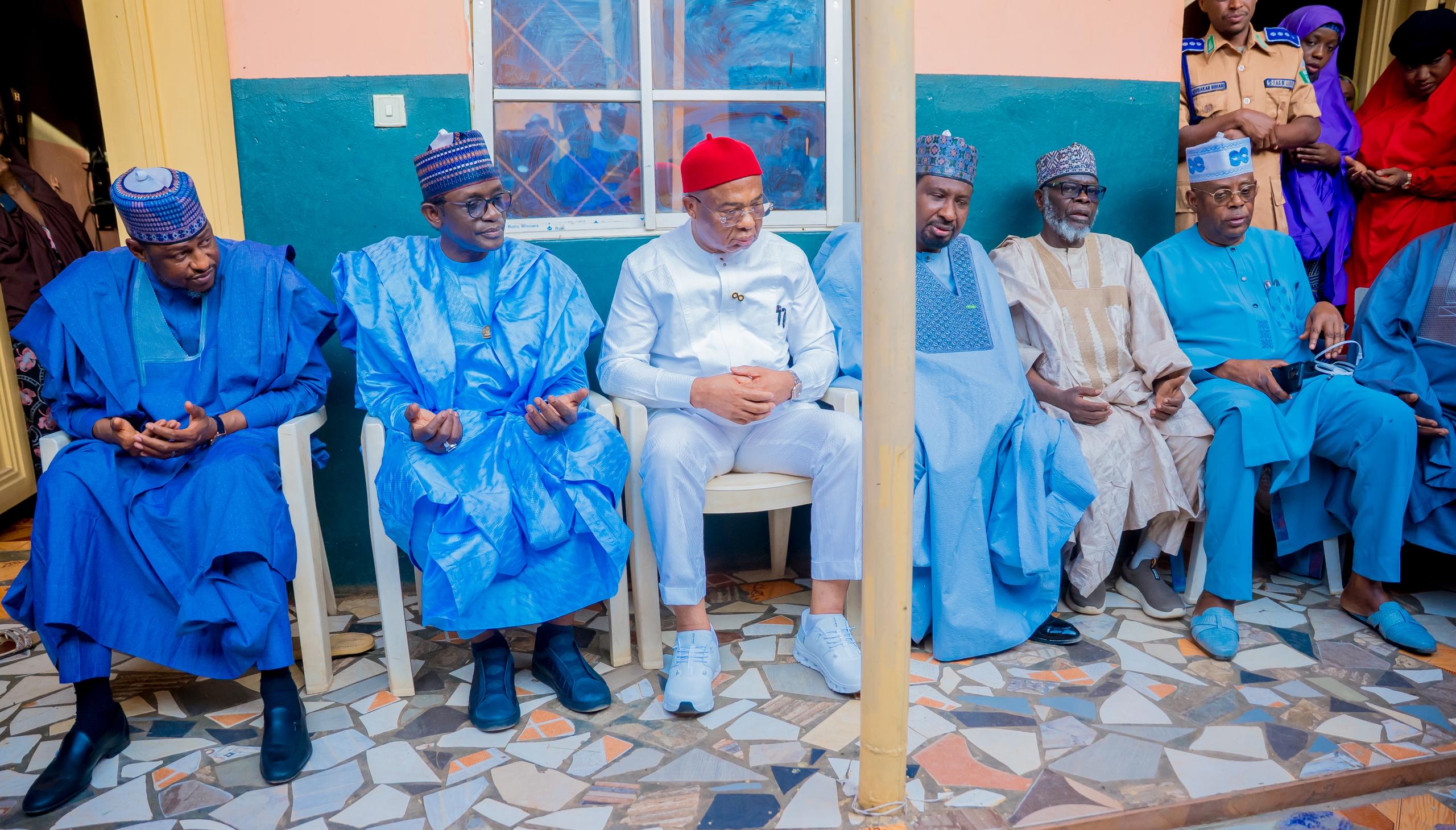 Gwamna Uzodimma, Buni, Barau Sun Jagoranci Tawagar Shugaban Kasa Don Ta’aziyya Ga KTSG Kan Rasuwar Tsohon Shugaban Ma’aikatan Gwamnati Abubakar Lawal Bagiwa