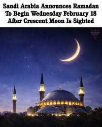 Saudiyya Ta Bayyana Farawar Ramadana a Ranar 18 ga Fabrairu Bayan Ganin Wata