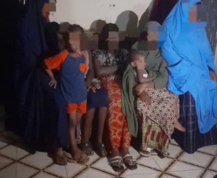 Some of the rescued kidnapped victims, according to the police.