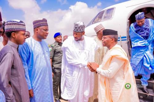 Osinbajo, Zulum Pay Respect to Late Dada Yar’adua in Katsina